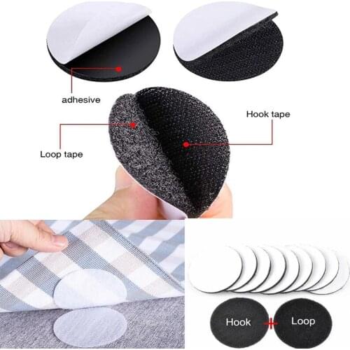 5/10 PCS of Non-slip Self-adhesive with Lock Point Double-sided Fixed Tape Sheet Sofa Carpet Cushion Fixing Clip