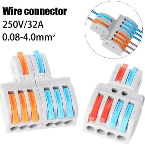 5PCS/Lot FD-42/62 Mini Fast Wire Connector Universal Wiring Cable Connector Push-in Conductor Terminal Block