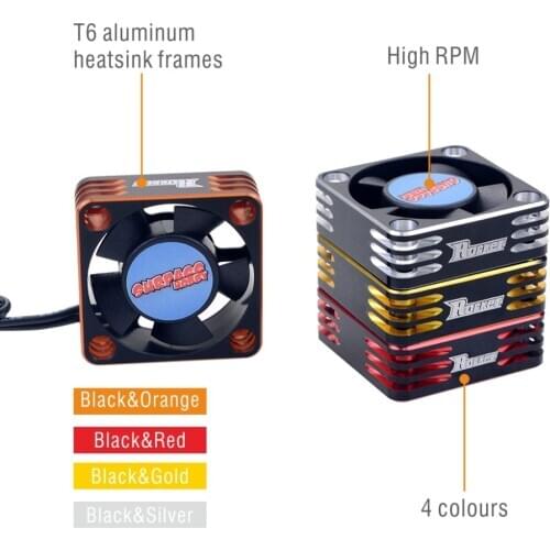 SURPASS HOBBY T6 Aluminium Cooling Fan 28000RPM Heat Dissipation for 540 Brushless Motor Drone Accessories RC Parts