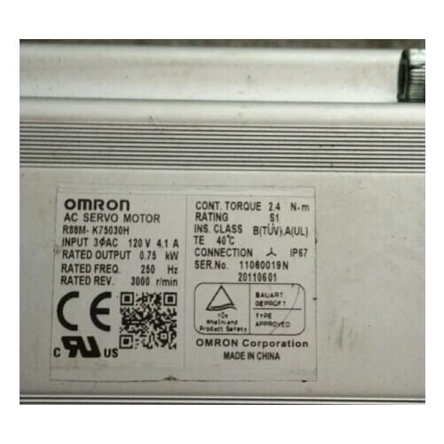 USED 100% TESTED AC SERVO MOTOR R88M-K75030H *100% REAL STOCK,Please contact us for real photo