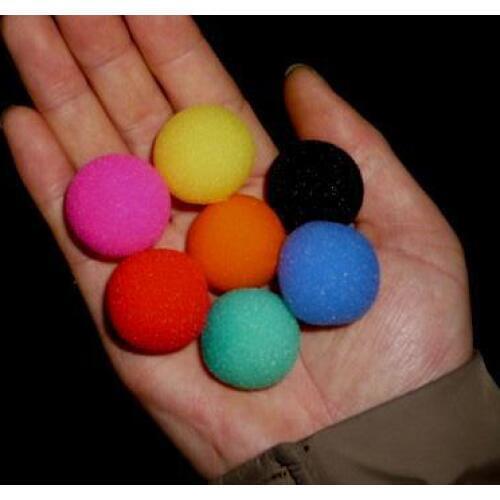 Free Shipping Super Sponge Ball (2.5cm) 8 Color For Choose (50pcs/Lot) -Magic Trick,Stage,Close up,Props,Comedy,Accessories