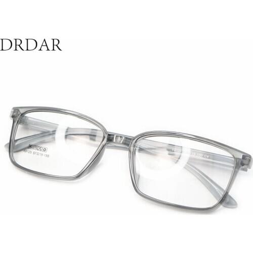 Large square Womens Men Unisex Eyeglasses Frames fashion Student style Optical frame Can install myopic lenses black/blue/gray