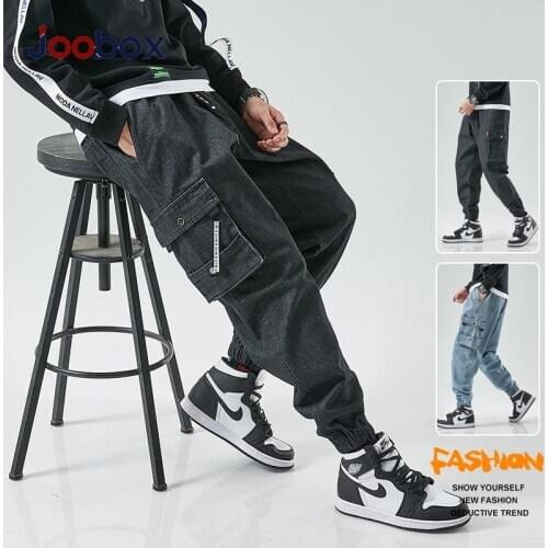 Pants Men Joggers Cargo Pant Baggy Harem Japanese Streetwear Ankle Harajuku Casual Sport Vintage Hip Hop Jeans Pants Men 8XL