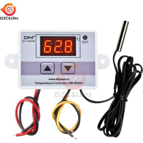 XH-W3001 AC 110V 220V Digital thermostat for refrigerator cooling Temperature Controller Sensor Switch heater for incubator