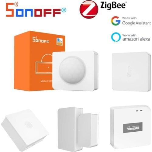 SONOFF Zigbee Motion Sensor/Door Window Sensor/Smart Switch/Temperature Humidity Sensor Remote Control Via ZBBridge eWeLink App