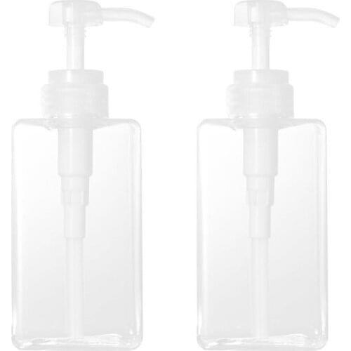 2PCS Soap Dispenser 450ml Refillable Clear Pump Bottles Soap Dispensers 2020 New Arrival For Home Diy Tools