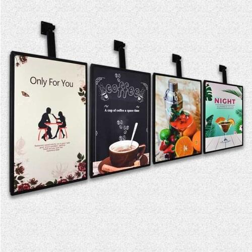 Led poster menu-board-fast-food menu display light box backlit picture frame