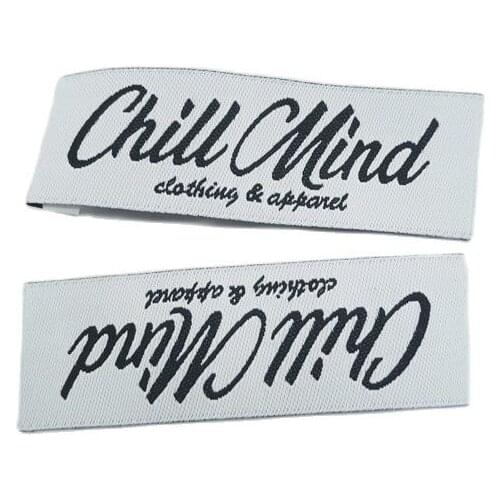 Customized 1000Pcs/Lot 3X6Cm Shoes Bags Embroidered Clothing Tags For Clothes Woven Labels Gift Name Main Labels