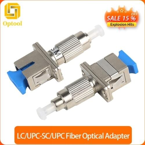 LC/UPC-SC/UPC Fiber Adapter Adapter Flange Coupler Adapter Single Mode SC Female-LC male Fiber Optic Adapter Free Shipping