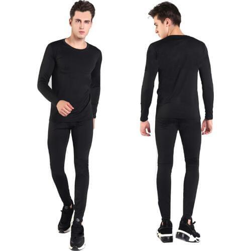 LEEPEE Shirts & Tops Mens Fleece Lined Thermal Underwear Set Bottom Suit Motorcycle Skiing Base Layer Winter Warm Long Johns