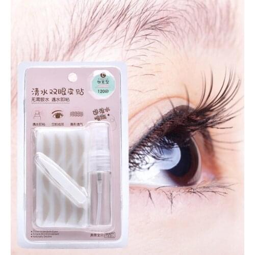 120 Pairs Invisible Eyelid Tape Non Woven Fabric Self-Adhesive Eye Lift Strips Double Eyelid Tape Adhesive Sticker Eye Tape Tool