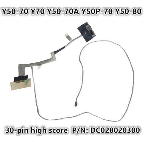 New Laptop LCD LED LVDS Video Screen Display Flex wire Cable For Lenovo Y50-70 Y70 Y50-70A Y50P-70 Y50-80 P/N:DC020020300