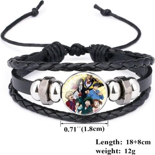 Adjustment Bracelet Anime My Hero Academia Cosplay Charm Hand Chain Wristband Wrist Strap Bracelet Jewelry Accessories