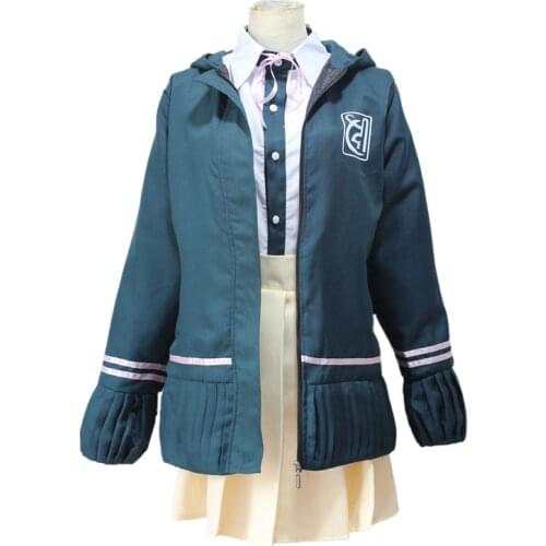 DanganRonpa Cosplay Chiaki Nanami Cosplay Costume Wigs Super Dangan Ronpa Uniforms For Women