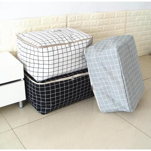 Portable Clothes Quilt Wardrobe Organizer Folding Blanket Pillow Storage Bag Waterproof Zipper Pouch Closet Tidy Case Accessorie