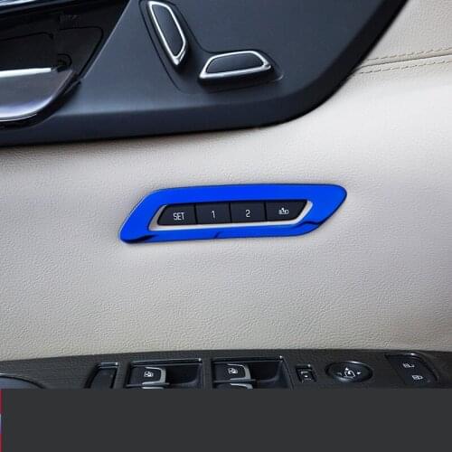 Stainless Steel Seat Adjust Buttons Decorated Frame For Cadillac CT6 AAA460