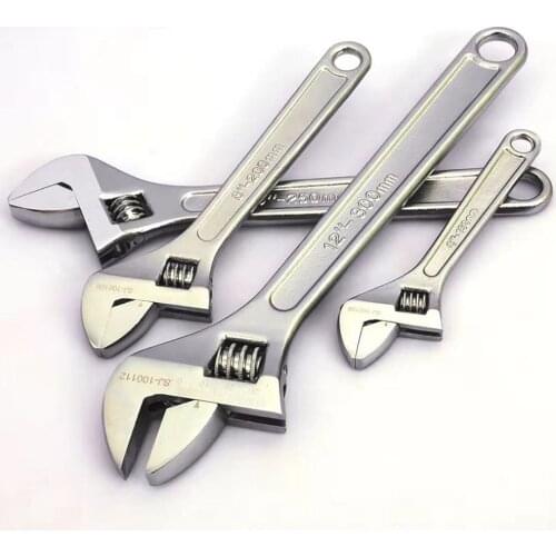 Household repair manual tool adjustable wrench set 6 "8" 10 "12 inch adjustable wrench adjustable wrench adjustable hand tool