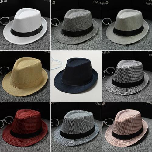 Summer Men Hat Straw Men Cowboy Hats Cap For Men And Women Bucket Hats With Brim Fedora Cap