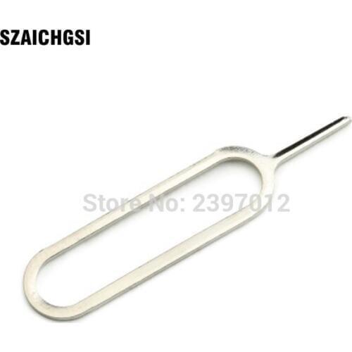 SZAICHGSI 20000pcs Sim Card Ejector Tool Sim Card Tray Eject Pin Key Tool For iPhone 4 4s 5 5s 6 6s 7 8 plus for Mobile phone
