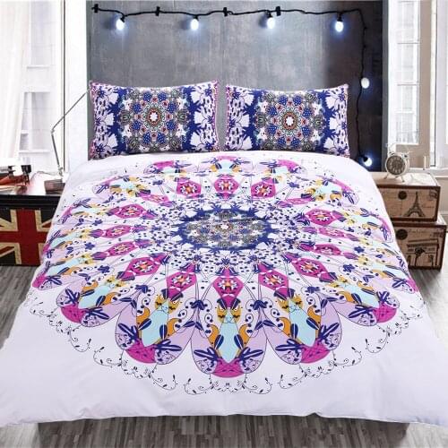 Mandala Duvet Cover Sets Bohemian Bed Linen Bedding Set Super Soft Comfortable Bedclothes Cotton Single Double Size 228x228 Hot