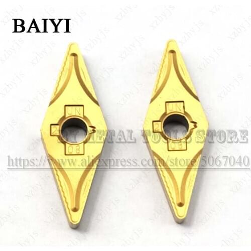 10PCS VNMG160408 UN BP010 carbide inserts CNC Blades External Turning Tools Lathe Cutting lathe blade VNMG 160408