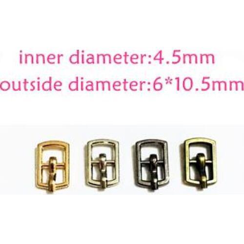20pcs 4.5mm mini doll buttons ultra-small Tri-glide buckle doll belt buckle shoes buckle blyth doll clothing buckles