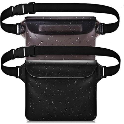 3 Layers Waterproof Sealing Drift Diving Swimming Waist Bag Skiing Snowboard Underwater Dry Shoulder Bag For Phone