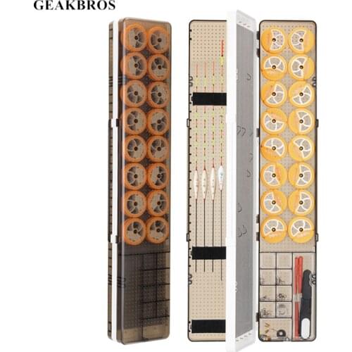 3 In 1 Fishing Tackle Box Multifunctional Float Fishing Line Box Winding Board Shockproof Fish Accessories Tool Storage Case