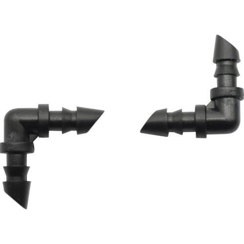 50 Pcs Hose elbow water hose connectors 1/4 Inch bending joints garden pipe connectors drip irrigation Connect 4mm / 7mm hose
