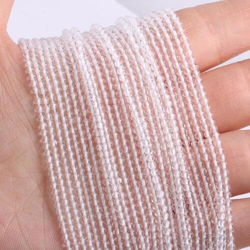 2020 New Wholesale Natural Stone Beads Watermelon White Beads for Jewelry Making Beadwork DIY Bracelet Accessories 2mm 3mm