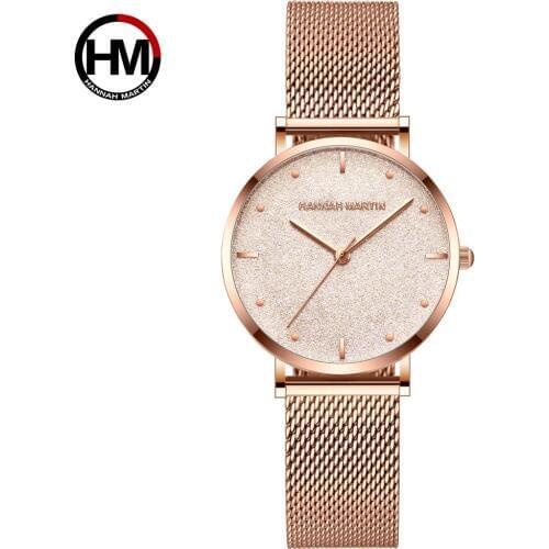 Women Watches Top Brand Luxury Japan Quartz Movement Stainless Steel Sliver White Dial Waterproof relogio feminino Wristwatches