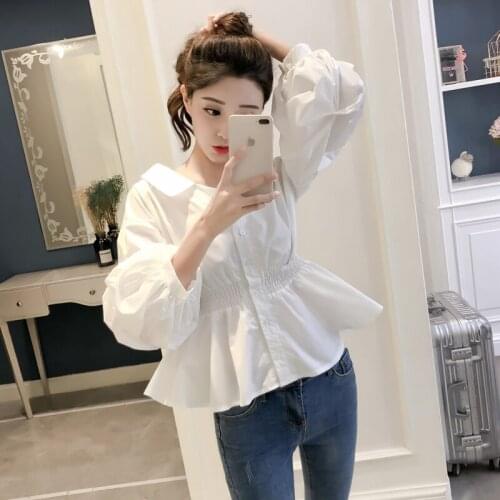 Cheap wholesale 2021 spring summer autumn new fashion casual ladies work women Blouse woman overshirt female OL Py1332