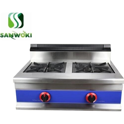 Horizontal LPG gas/Natural gas heater furnace gas cooker stove commercial double burners Stainless Steel gas burning fire