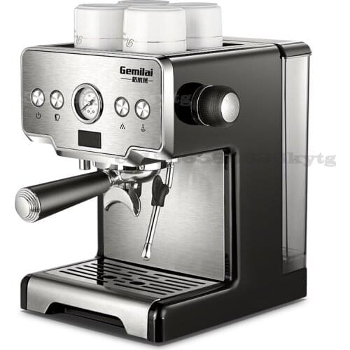 Espresso Coffee Maker Coffee Machine 15bar Stainless Steel Italian Coffee Machine Semi-automatic Cafeteira Steam Maker