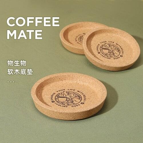 Coffee Cup Potholder Cork Glass Water Coaster Kitchen Table Mat Household Creative Anti-scald Heat-resistant Mat