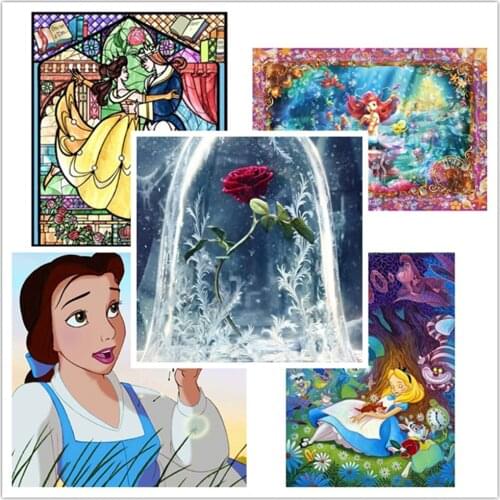 Wall Art Canvas Painting Disney Beauty and The Beast Nordic Posters and Prints Wall Pictures for Living room Home Decoration