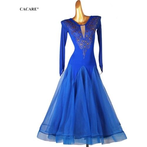NEW Elegant Ballroom Dress Dance Competition Dresses Standard Tango Waltz Modern Costume Women Flamenco Customize D1037 Big Hem