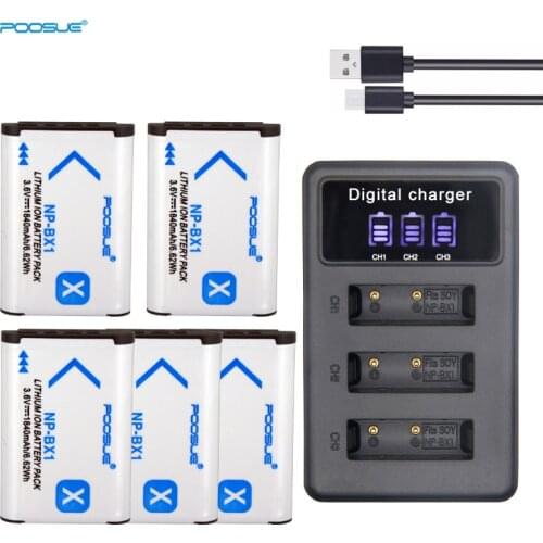 NP-BX1 NPBX1 NP BX1 Battery &LED3 charger for sony alpha WX350 RX100 FDR-X3000 AS100V HX400 HX60 GWP88 HDR-AS300R DSC RX1