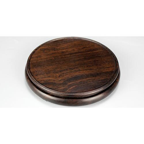 7.5-22cm Diameter Ebony Ming Style Base Craftwork Solid Wood Base Flower Vases Stone Jade Teapot Aquarium Base