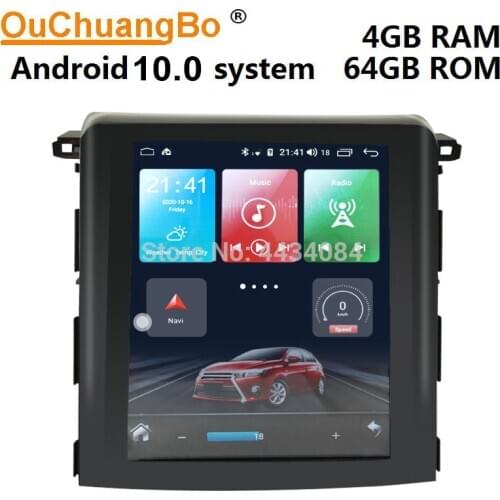 Ouchuangbo 10.4 Inch Tesla Style GPS Car Auto Radio for Subaru Forester XV 2013-2018 With Android 9.0 System 8 Core 4GB 64GB