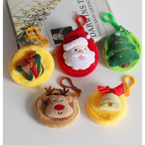 Christmas Coin Purse Christmas Tree Pendant Portable Storage Key Case Holiday Gifts Activity Gifts Party Favors 9cm In Diameter