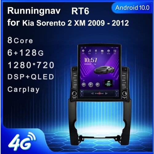 Runningnav For KIA Sorento 2009 2010 2011 2012 Tesla Type Android Car Radio Multimedia Video Player Navigation GPS