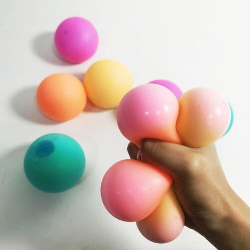 60mm Stress Relief Balls for Kids and Adults Anti Ball Stress Color Changing Tear-Resistant Non-Toxic BPA Free Soft Stretchy Toy