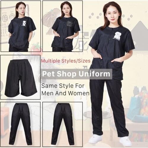 Pet Groomer Uniform Suit Waterproof & Breathable Soft Pet Beautician Overalls Set Pro Groomer Work Clothes S/M/L/XL/3XL G0203
