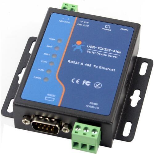 USR-TCP232-410S Terminal Power Supply RS232 RS485 to TCP/IP Converter Serial Ethernet Serial Device Server