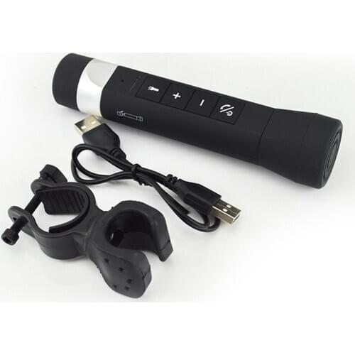 Bicycle Bluetooth Speaker Lamp Headlight Light 4 In 1 Led Front Bicycle Light Rechargeable Bluetooth Speaker Power Bank Outdoor