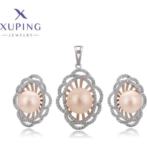 Xuping Summer Sale Fashion Rhodium Plated Jewelry Sets on Promotion for Women ZBS675