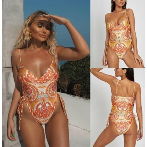 US Women Off Shoulder Padded Push Up Bikini Set Swimsuit Monokini Beach Swimwear
