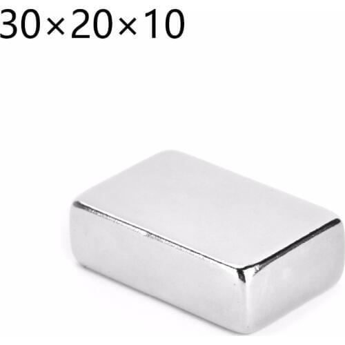 10pcs N35 Strong Big Block Cuboid Magnets 30mm x 20mm x 10mm Rare Earth Neodymium 30*20*10 30mm*20mm*10mm 30*20*10mm
