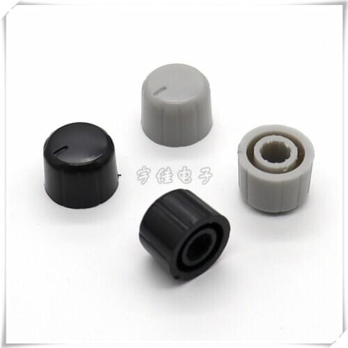 10 Piece 14mm*11mm plastic knob flower shaft potentiometer amplifier volume adjustment cap